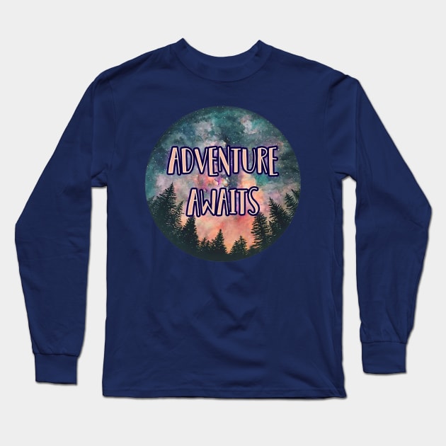 Adventure Awaits Long Sleeve T-Shirt by charlescheshire